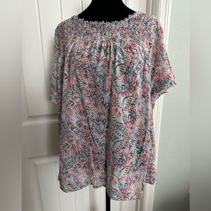 Zac & Rachel Colorful 1X Blouse